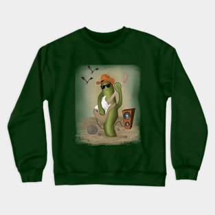 Rock in the desert, cowboy cactus Crewneck Sweatshirt